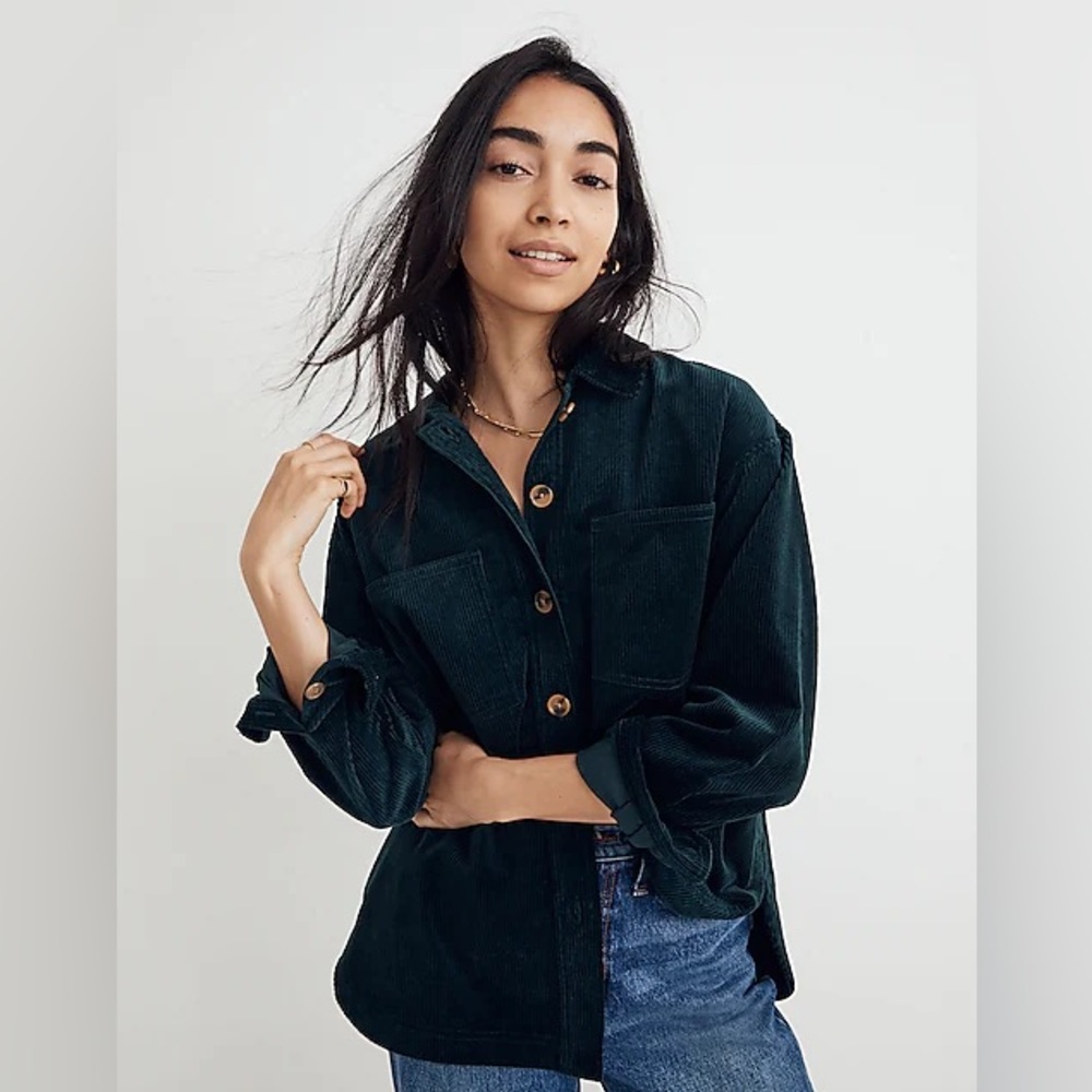 Madewell Corduroy Kentwood Oversized Shirt-Jacket XL